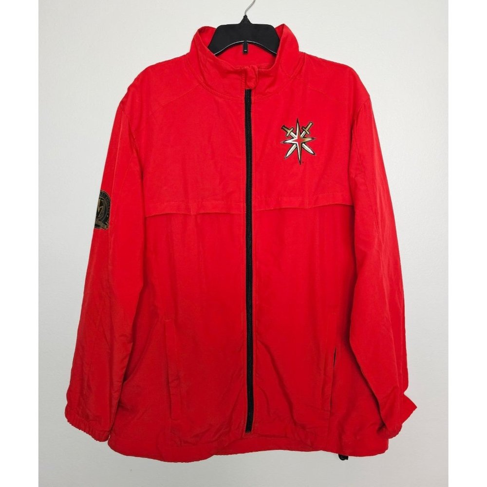 Vegas Golden Knights NHL Hockey Full Zip Red Member Exclusive Jacket Men's Large